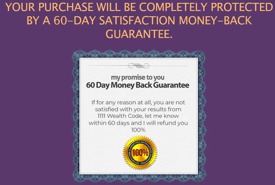 1111wealthcode moneyback